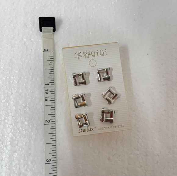 18 Sets Style Earrings Boho Gold Silver Blue Purple Dangling Round Dot - Picture 7 of 10